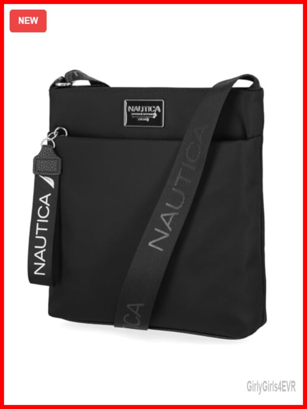 Small Nylon Crossbody Bag with Adjustable Strap
